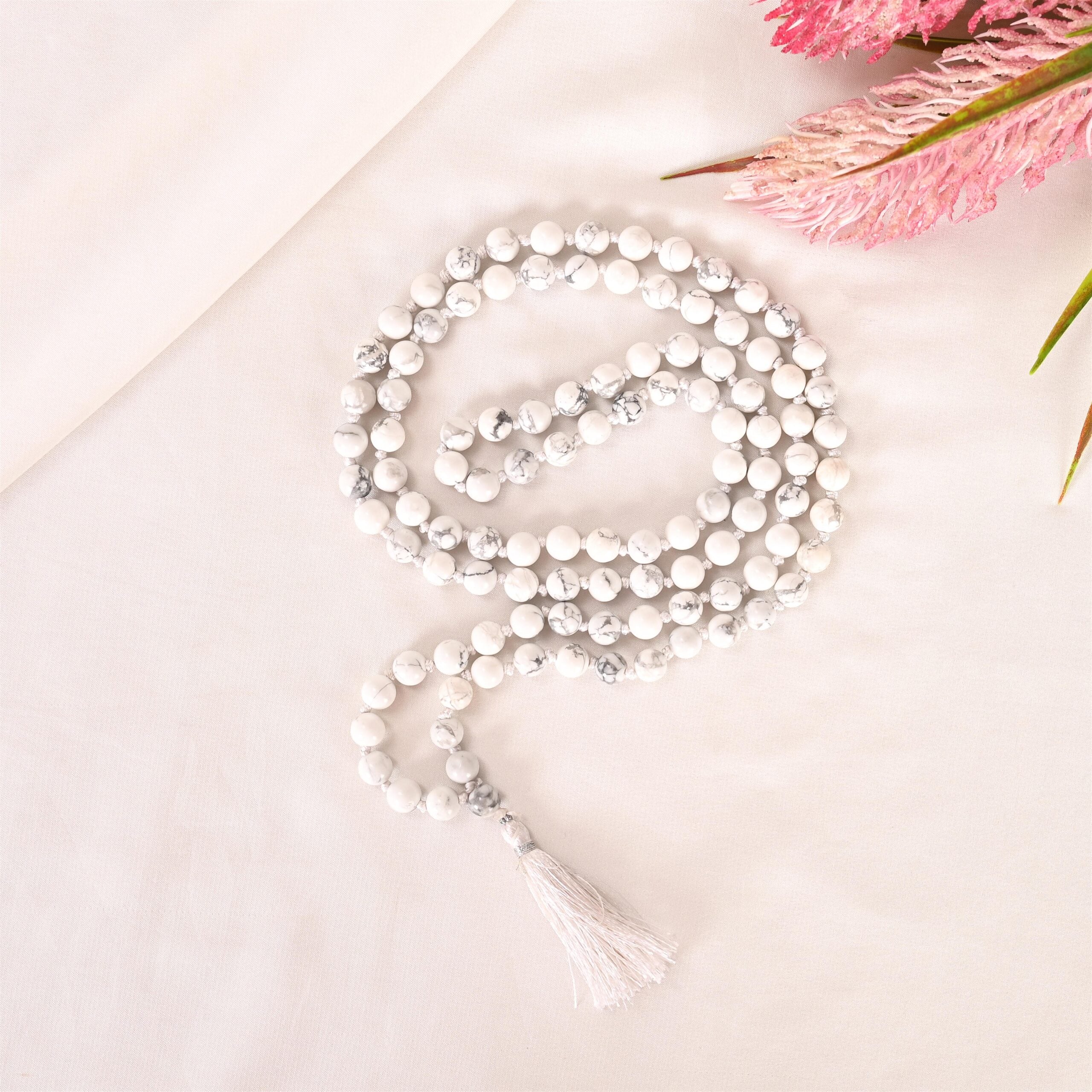 Howlite Mala